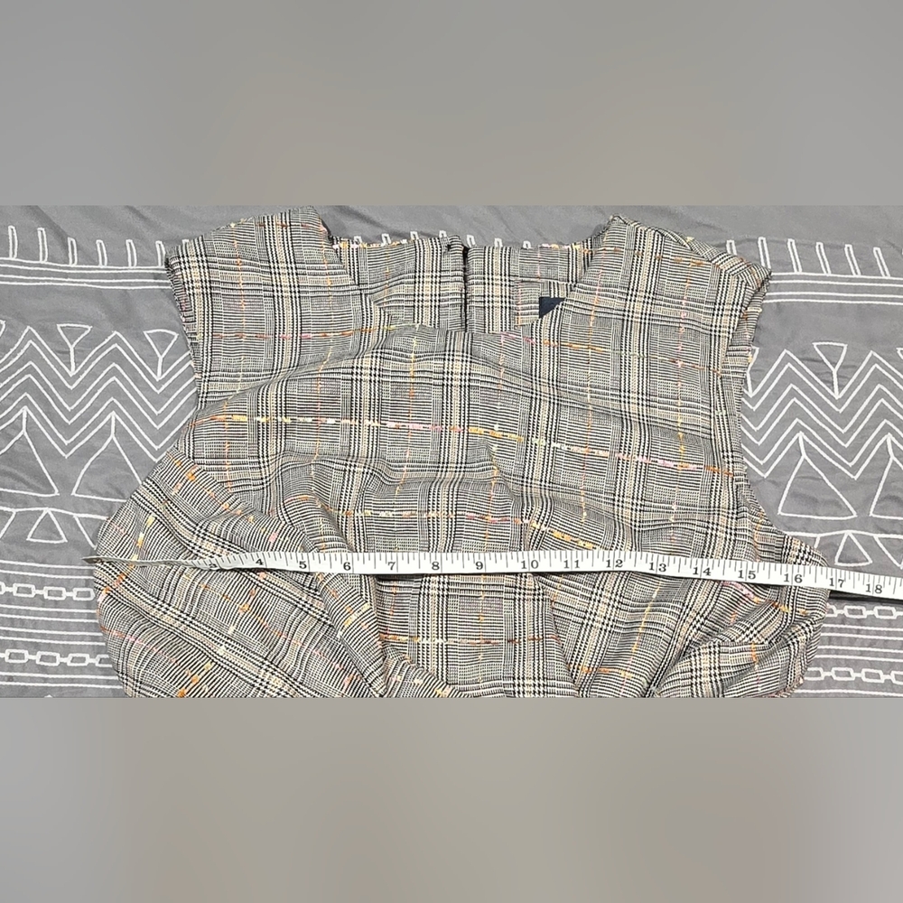 Maeve Reese Plaid Sleeveless Twist Front Dress Size 8 - Picture 6 of 12
